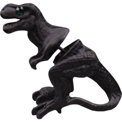 Street Exaggerated Punk Style Dinosaur Piercing Earrings For Women Personal Brincos Fashion Jewelry Rex Earring Studs