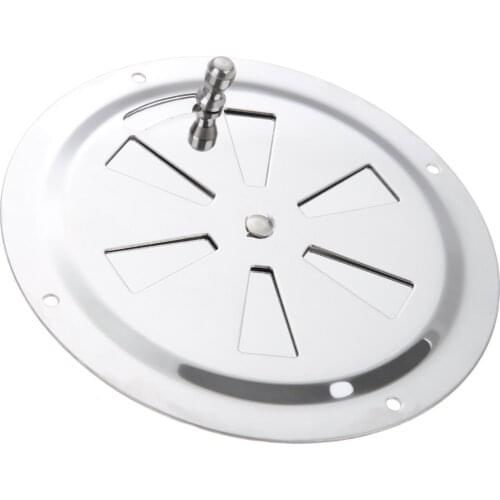 1 Pc 5in 125mm Stainless Steel Marine Air Vent Cover Butterfly Boat Round Louvered Vent Cover With Side Knob For RV Yachts Boats