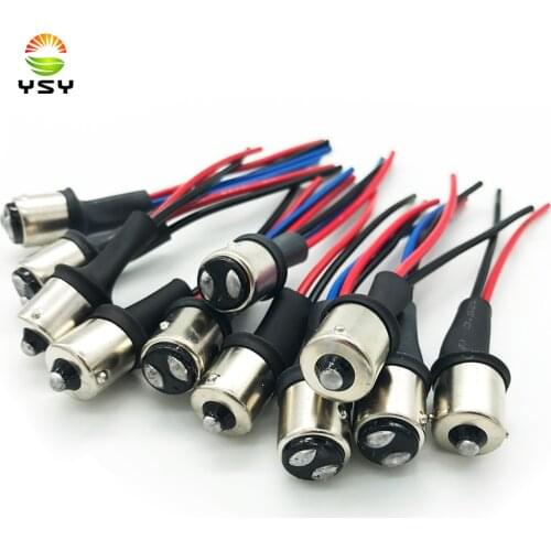 YSY 100x BAY15S 1156 BAY15D 1157 Male Adapter Wiring Harness For Car Motorcycle Headlig Tail Lamp Headlight Signal Retrofit