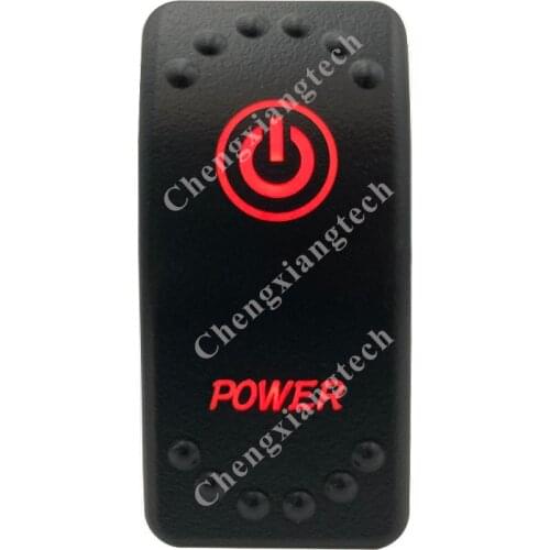 12V 20A / 24V 10A Dual Red Led 5P On Off SPST Rocker Switch Power Waterproof for Car Boat Truck Circuit Breaker