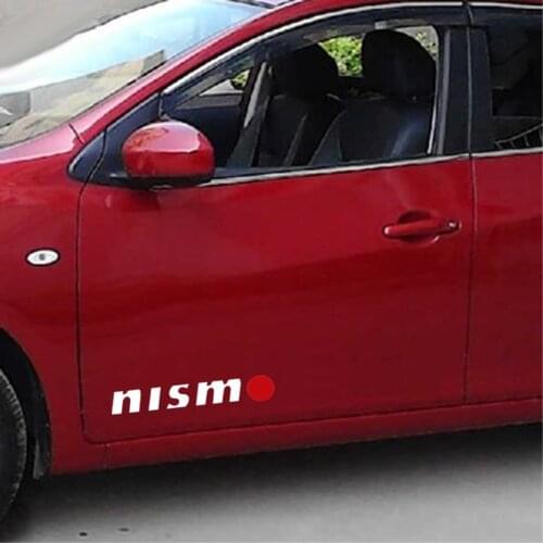 2pcs nismo car side sticker car Exterior decoration sticker for Nissan Tiida Sunny QASHQAI MARCH LIVINA TEANA X-TRAI