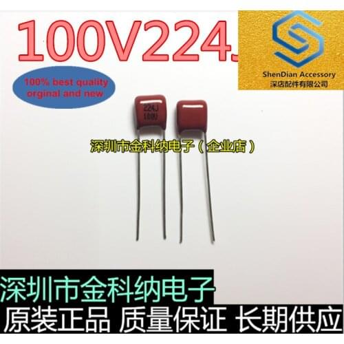 30pcs 100% orignal new CBB film capacitor 100v 224J 2.2NF 0.02UF in stock