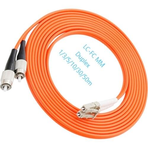 5PCS/lot FC/UPC-LC/UPC fiber optic patch cord 1M 2M 3M 5M Duplex Multimode cable FC-FC optical fibre jumpeConvenient to use