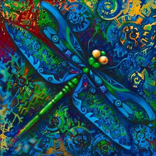 5D DIY Diamond Painting Full Square/Round Drill "Animal Dragonfly" 3D Diamond Rhinestone Embroidery Cross Stitch Gift Home