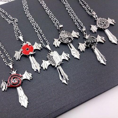 Animation Cross Necklace Action Figure Pendant Decoration Model Anime Cartoon Cpsplay norse Pendant Adults Children Metal Gift