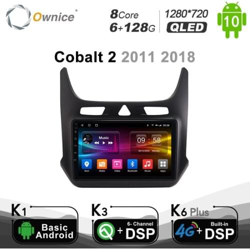 6G+128G 1280*720 Ownice Android 10.0 Car Radio 2din for Chevrolet Cobalt 2 2011 2018 Car Auto Audio Video System Unit SPDIF