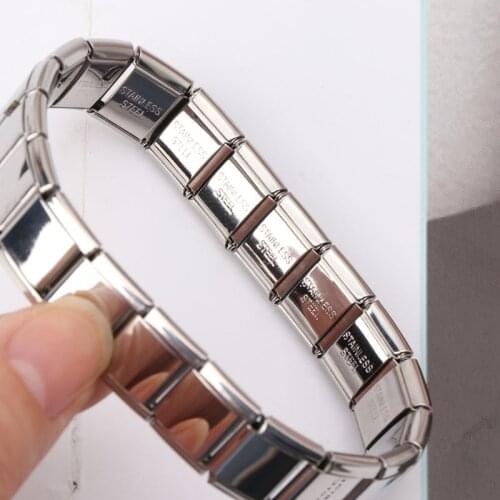 Stainless Steel Elastic Stretch Chain Link Wristbands Bracelets Fashion Jewelry LX9E