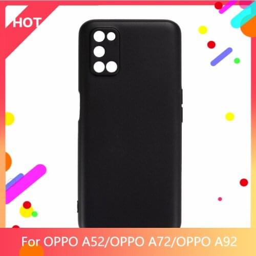 A52 Case Matte Soft Silicone TPU Back Cover For OPPO A72 OPPO A92 Phone Case Slim shockproof