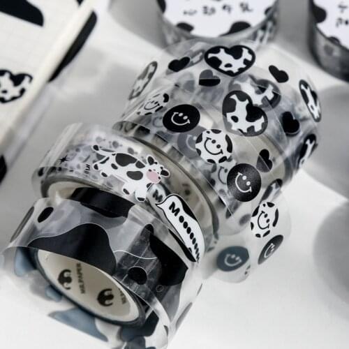 Cute cow Masking Washi Tape love Decorative Adhesive Tape Decora Diy Scrapbooking Sticker Label