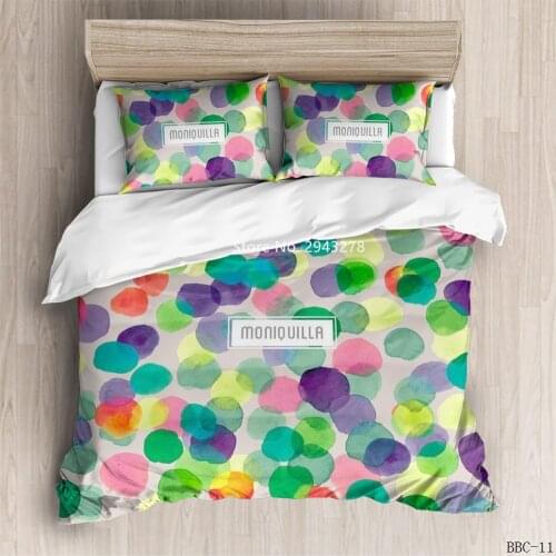 Home Textiles Colour Geometric Stacked Bedding Set Stylish Comfortable Duvet Bed Cover Pillowcase Adult Children Bedroom Decor