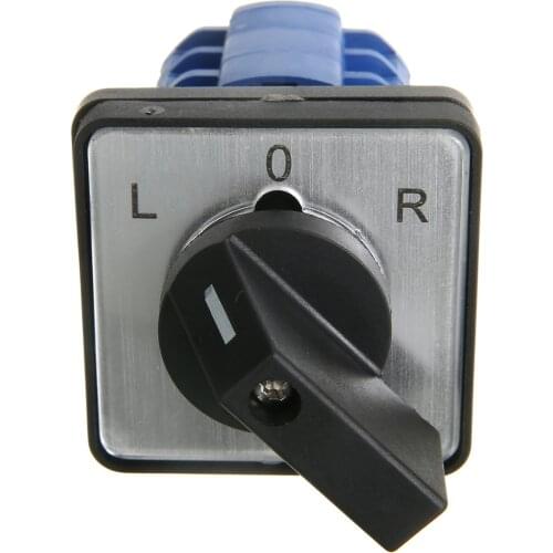 Electrical 3 Position 20A/32A Control Silver Contact Rotary Changeover Cam Switch LW26-20 L-0-R