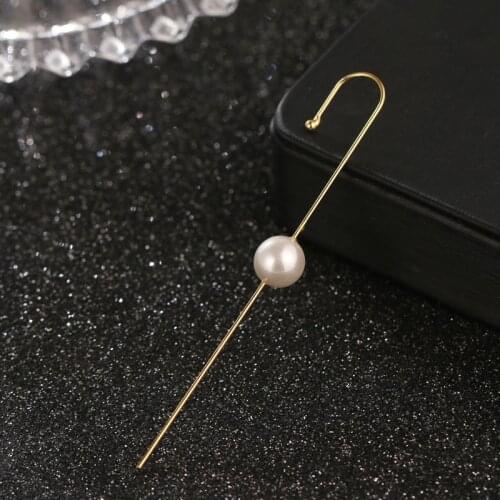 Emmaya Elegant Simple Earring With Shiny Pearl For Women Charming Ornament Cool Jewelry Banquet Fashion Statement Fancy Gift