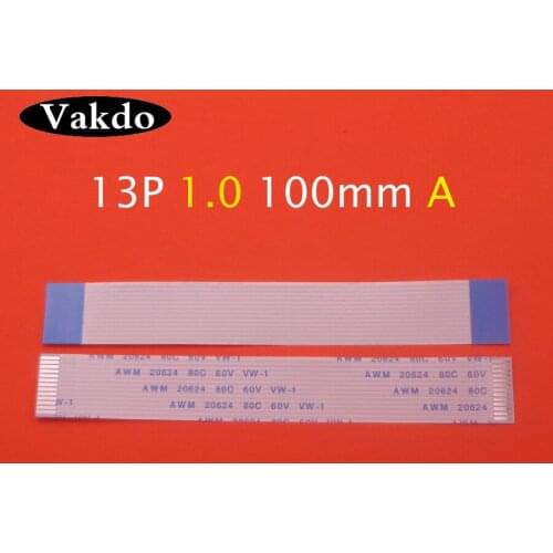1pc/2pcs FFC FPC Flexible Cable flex cable Length 10cm 13- Pin 1.0mm pitch 13 pin forward direction