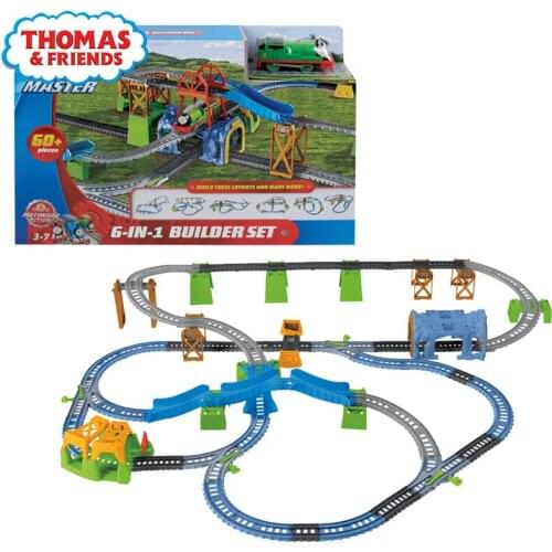 Thomas and Friends Track Master Train Engine Toy Kids Gift Track Master Percy Motorized Action Electric 6-in-1 Builder Set