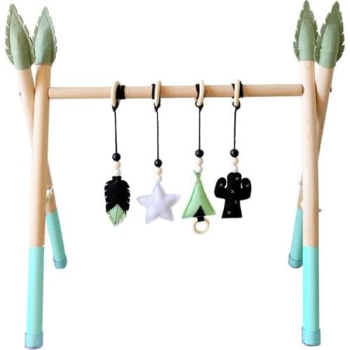 2021 New Baby Fitness Rack Nursery Sensory Ring-pull Toy Infant Toddler Room Decoration