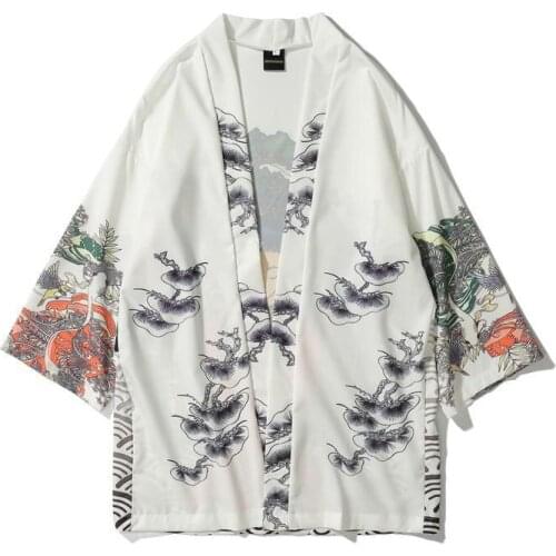 Japanese Style kimono yukata women and man japanese Short Robe Loose kimono japanese cardigan kimono пальто coat
