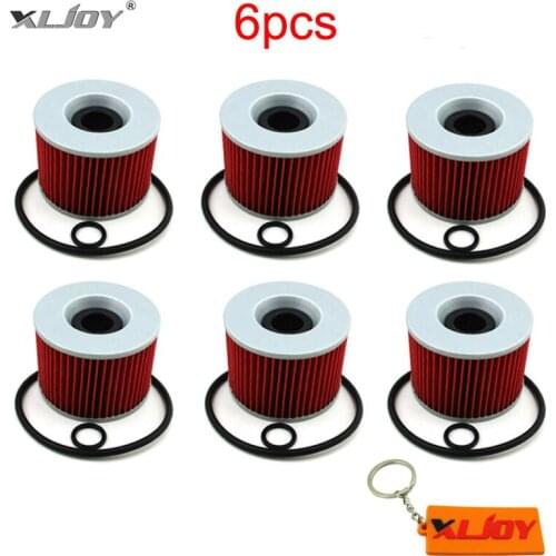 6x Oil Filter For Yamaha XJR1300 XJR1200 FJ1100 FJ1200 FZX750 FZ750 FZR750R FZR1000 KAWASAKI EX250R ZR400 ZR750 ZR7 750 ZZR1100