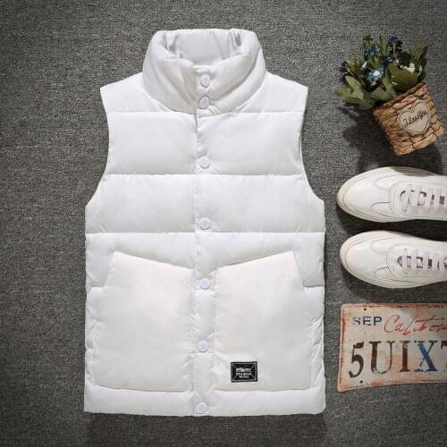 Mens Winter Sleeveless Jacket Men Down Vest Mens Warm Thick Coats Male Cotton-Padded Work Waistcoat Gilet Homme Vest