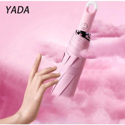YADA Luxury 8 Ribs Anti UV Portable Folding Automatic Umbrellas For Man Women Rain Large Windproof Umbrella Parasol YD210001