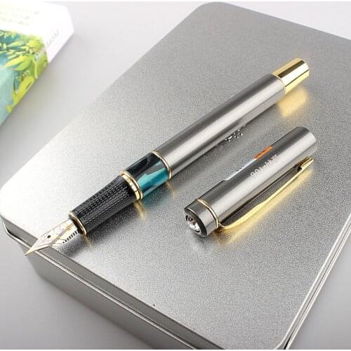 Luxury quality 106 Bright gray Colors Business office Fountain Pen student School Stationery Supplies ink calligraphy pen