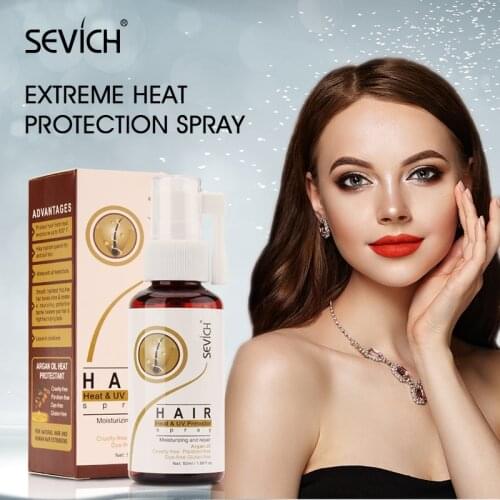 Sevich Hair Heat Protection Spray Repair Damege Hair Ironing Spray Styling Hair Care Glycerine Nutrition UV Protector Spray 50ml