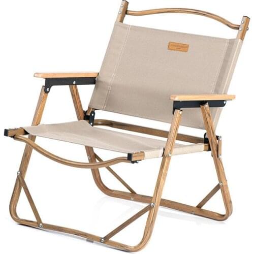 Outdoor folding chair Portable Ultralight leisure Camping Fishing Picnic Chair Aluminum Wood Grain Nap Beach Chair Seat with fre