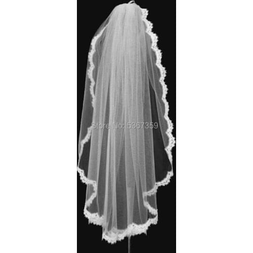 Wedding Accessories Short Bridal Veils with Comb High quality cheap wedding veils