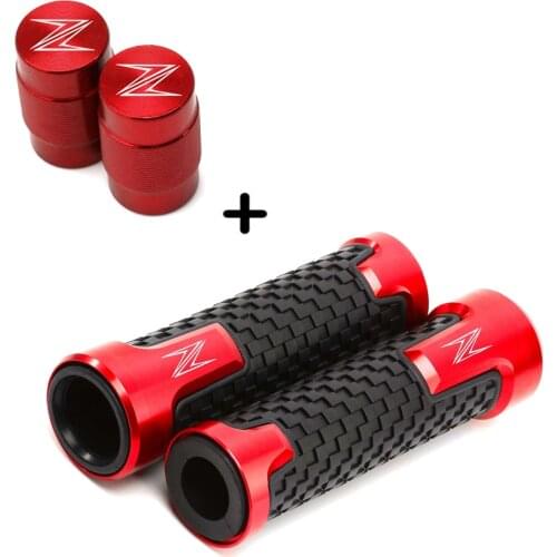 Universial Fit for KAWASAKI Z1000 SX Z900 RS Z650 Z750 Z800 Z400 ZX6R ZX10R ZX14R Motorcycle Tire Valve Stem Caps + Handle Grips