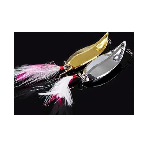 Water Sprite Spoon Lure with Metal Pin Artificial Fishing Lure Spoon 5g/10g/15g Metal Lure 10pcs Carp catfish Baits