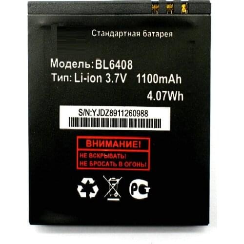 High Quality 1100mAh BL6408 BL 6408 Replacement Rechargeable Battery For Fly IQ239 Accumulator