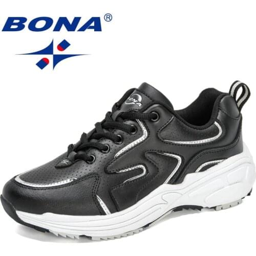 BONA 2021 New Designers Popular Platform Wedges Sport Shoes Women Casual Breathable Running Walking Trainers Ladies Jogging Shoe