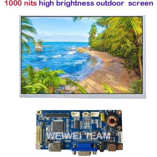 10.1 inch Sunlight Readable LCD Display 1280x800 1000cd High Brightness hd mi Control Board For Industrial Outdoor Application