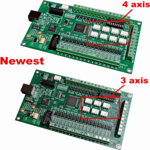 3 Axis/4 Axis USB Board Mach3 Cnc Engraving Machine Milling E-CUT Motion Control Card for Wood Wood Mini Lathe