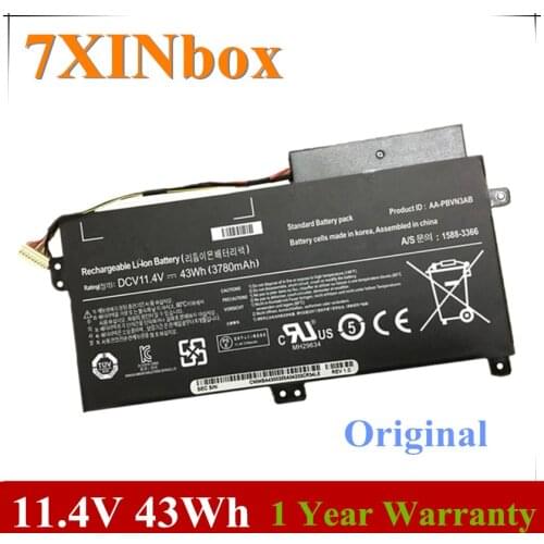7XINbox 11.4V 43Wh AA-PBVN3AB Battery For Samsung BA43-00358A 1588-3366 NP370R4E NP370R5E NP470R5E NP450R4V NP450R5V NP510R5E