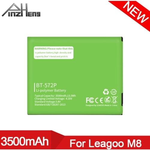 PINZHENG 3500mAh BT-572P Battery For LEAGOO M8 M8 Pro Replacement Bateria Rechargeable Lithium Polymer Mobile Phone Batteries