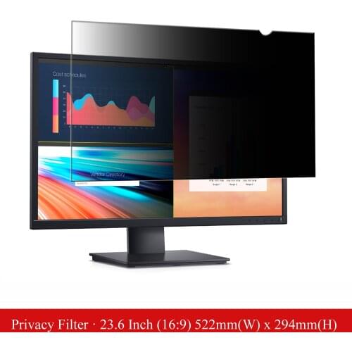 23.6 inch Anti-Glare Computer Privacy Filter Screen Protector Film for Desktop Monitor Widescreen 16:9 Aspect Ratio