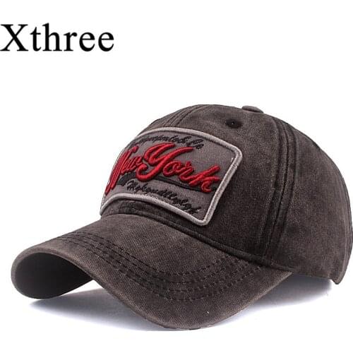 Xthree Mens Baseball Cap For Women New York Cap Snapback Hats Bone Casquette Hip Hop Casual Gorra Adjustable Cotton Hat Caps