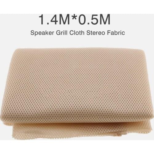 Beige/White 1.4m*0.5m Pro Speaker Grille Cloth Loudspeaker Mesh Fabric Cloth