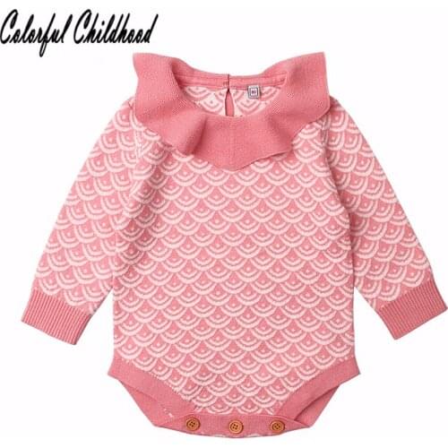 Baby girls clothing Mermaid design long sleeve jumpsuit infant baby overalls 100% cotton children pajamas 0-24m