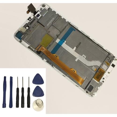 For Lenovo S60 S60W S60T S60A S60-a Touch Screen Digitizer + LCD Display Monitor Panel Module Assembly With Frame + Free Tools