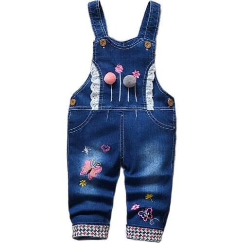 Kids Baby Long Pant Jeans Overalls Spring Autumn Casual Kids Boy Toddler Infant Girl Long Pants Denim Jeans Overalls Dungarees