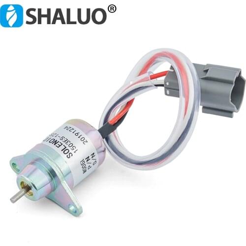 12v 1503ES-12S5SUC12S Engine Fuel Shutdown Solenoid Valve for Yanmar John Deere Tract 24v 1503ES-24S5SUC12S
