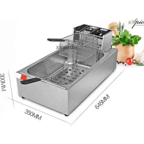 Electric Deep Fryers fry frying pan commercial electric blast furnace deep French fries potato chip NEW