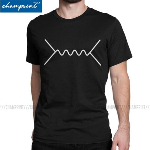 Feynman Diagram T-Shirt Men Quantum Mechanics Physics Science Physical Geek Nerd Tees Short Sleeve T Shirt Summer Clothes