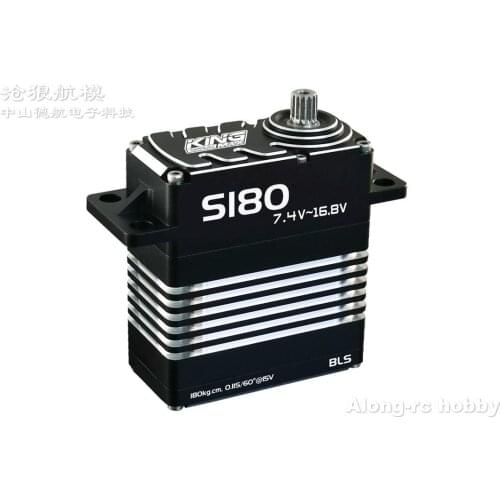 KINGMAX S180 Brushless servo 370g 15v 180kg.cm Digital Steel Gears High Torque waterproof Servos for RC Car Industrial Diving