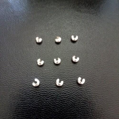 Hot 100pcs/lot 3mm Brass Opening Station Beads Position Beads End Beads Spacer Beads For Ball Chains Diy Jewelry Accessories