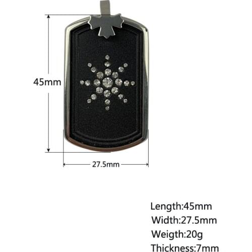 Magnetic Energy Quantum Scalar Pendant Necklace with Crystals