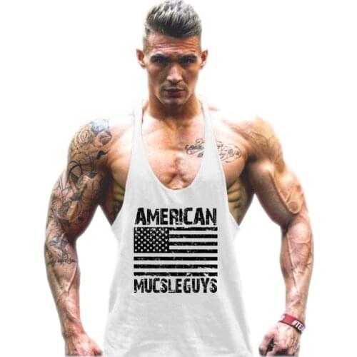 Muscleguys Brand mens sleeveless vest Summer Cotton Slim Men Tank Tops gyms Clothing Bodybuilding shirt Fitness tops