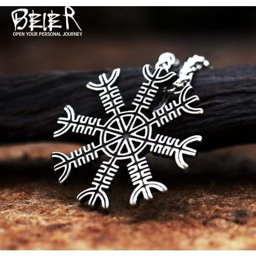BEIER 316L stainless steel Simplicity Mens Pendant Necklace Viking Amulet Fashion Jewelry BP8-490
