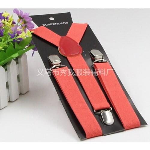 Customize Children Suspenders Y-back Adjustable Clip-on Elastic Suspender Kids Braces Belts Strap 2.5x85cm, 200PCS